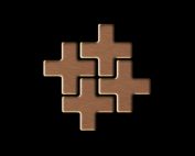Внешний вид элемента мозаики Swiss-cross-ti-ab