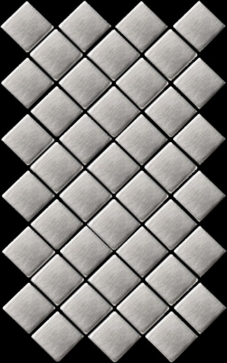 Metal mosaic Diamond