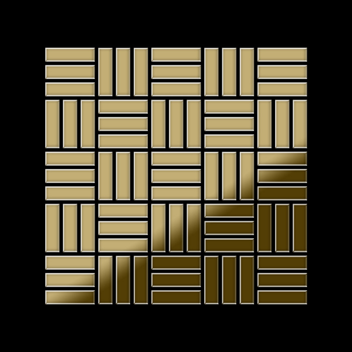 An example of laying a mosaic Basketweave-ti-gm
