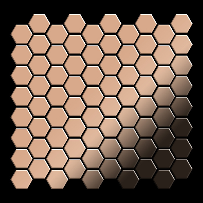 An example of laying a mosaic Honey-cm