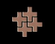 Appearance of the mosaic element Swiss Cross-cm
